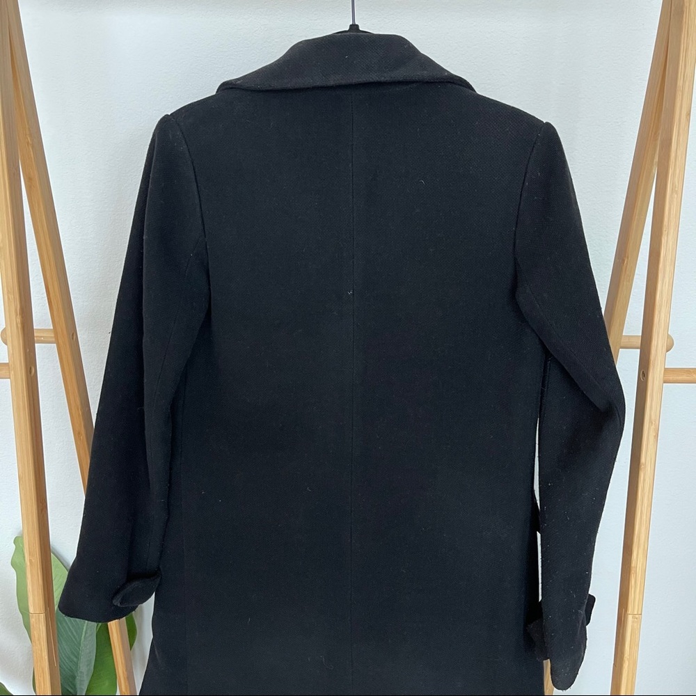 Black button down coat - Picture 2 of 4